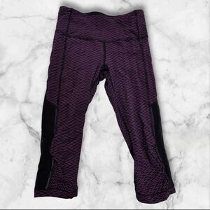 Lululemon Purple Gear Up Crop Leggings Size 6